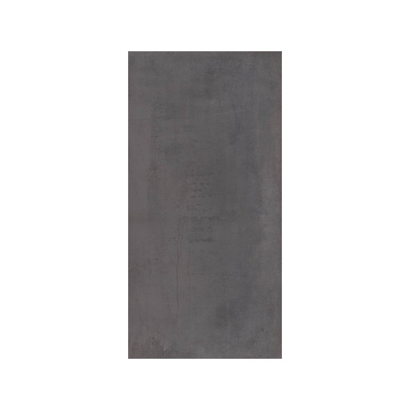 Carrelage Iron anthracite rectifié 60x120 cm