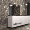 Carrelage Black golden poli 120x120 cm