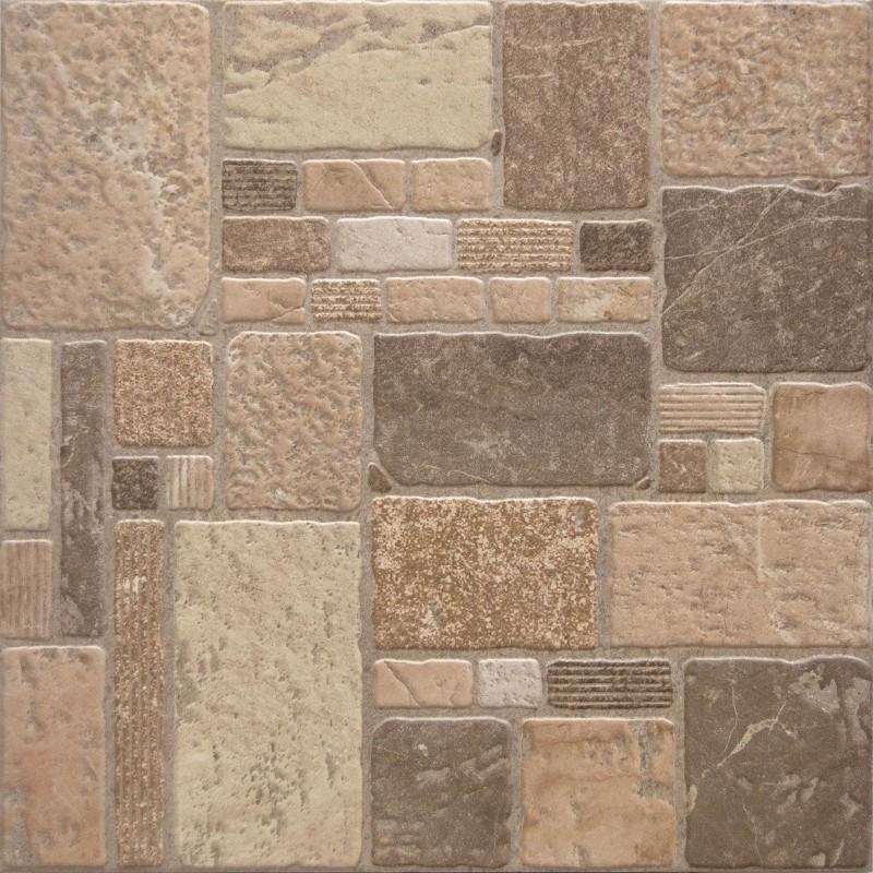 Carrelage Robson terre antidérapant 45x45 cm