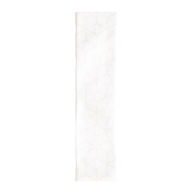 Carrelage Decor Opal neige 7,5x30 cm