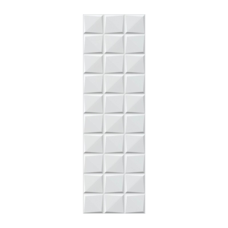 Carrelage Relieve Delice Blanco brillant 25x80 cm