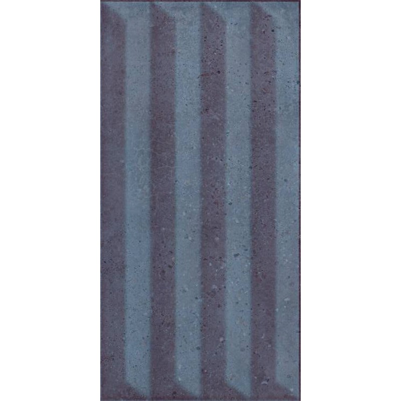 Carrelage Relieve Aston bleu 12,5x25 cm