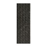 Carrelage Pyramidal noir brillant 20x60 cm