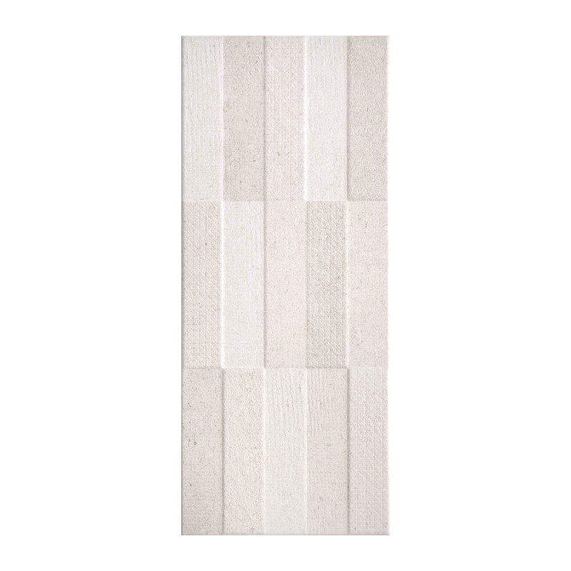Carrelage Decor Limestone blanc 25x60 cm