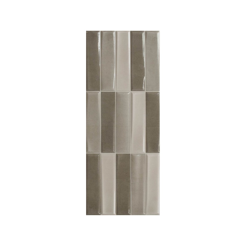 Carrelage Tesel Madison blanc mix 20x50 cm