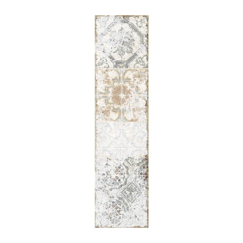 Carrelage Decor Soul blanc 7,5x30 cm