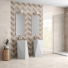 Carrelage Decor Trace ivoire 25x60 cm