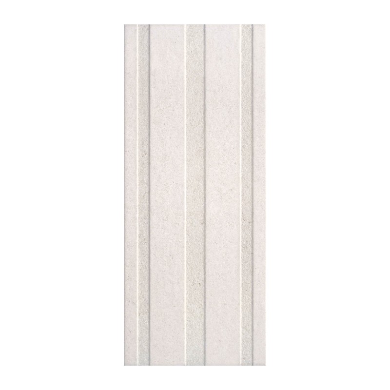 Carrelage Relieve Limestone blanc 25x60 cm