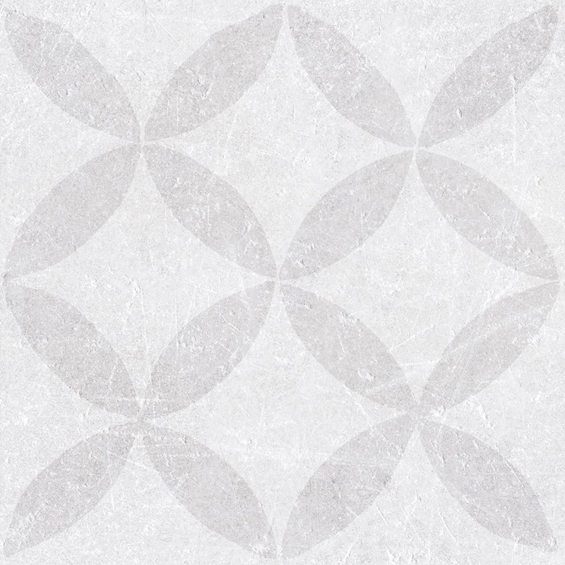 Carrelage Decor Etana blanc 20x20 cm